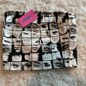 NWT EDIKTED PRINTED STRAPLESS TUBE TOP
